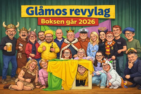 Revy og dansefest lørdag 25. april.